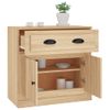 Aparador | Armario De Cocina | Buffet De Salón De Madera Contrachapada Roble Sonoma 70x35,5x67,5 Cm Cfw736300