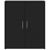 Pack 2 Uds Aparador | Armario De Cocina | Buffet De Salón De Madera De Ingeniería Negro 60x31x70 Cm Cfw736324