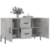 Aparador | Armario De Cocina | Buffet De Salón De Madera De Ingeniería Gris Hormigón 100x36x60 Cm Cfw736461