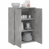 Aparador | Armario De Cocina | Buffet De Salón De Madera De Ingeniería Gris Hormigón 60x31x84 Cm Cfw736484