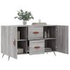 Aparador | Armario De Cocina | Buffet De Salón De Madera De Ingeniería Gris Sonoma 100x36x60 Cm Cfw736577