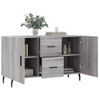 Aparador | Armario De Cocina | Buffet De Salón De Madera De Ingeniería Gris Sonoma 100x36x60 Cm Cfw736581