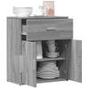 Aparador | Armario De Cocina | Buffet De Salón De Madera De Ingeniería Gris Sonoma 60x31x70 Cm Cfw736605