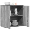 Aparador | Armario De Cocina | Buffet De Salón De Madera De Ingeniería Gris Sonoma 79x38x80 Cm Cfw736685