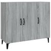 Aparador | Armario De Cocina | Buffet De Salón De Madera De Ingeniería Gris Sonoma 90x34x80 Cm Cfw736689