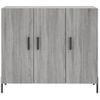 Aparador | Armario De Cocina | Buffet De Salón De Madera De Ingeniería Gris Sonoma 90x34x80 Cm Cfw736691