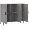 Aparador | Armario De Cocina | Buffet De Salón De Madera De Ingeniería Gris Sonoma 90x34x80 Cm Cfw736693