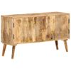 Aparador | Armario De Cocina | Buffet De Salón De Madera Maciza De Mango 110x30x60 Cm Cfw737173