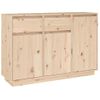 Aparador | Armario De Cocina | Buffet De Salón De Madera Maciza De Pino 110x34x75 Cm Cfw737225