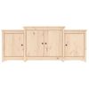 Aparador | Armario De Cocina | Buffet De Salón De Madera Maciza De Pino 164x37x68 Cm Cfw737233