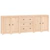 Aparador | Armario De Cocina | Buffet De Salón De Madera Maciza De Pino 230x35x80 Cm Cfw737235