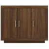 Aparador | Armario De Cocina | Buffet De Salón Madera Contrachapada Color Roble Marrón 92x35x75 Cm Cfw737623