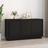 Aparador | Armario De Cocina | Buffet De Salón Madera Contrachapada Negro 102x35x55 Cm Cfw737718