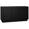 Aparador | Armario De Cocina | Buffet De Salón Madera Contrachapada Negro 102x35x55 Cm Cfw737718