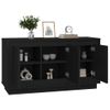 Aparador | Armario De Cocina | Buffet De Salón Madera Contrachapada Negro 102x35x55 Cm Cfw737718