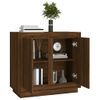 Aparador | Armario De Cocina | Buffet De Salón Madera Contrachapada Roble Marrón 80x34x75 Cm Cfw737735