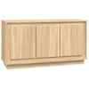 Aparador | Armario De Cocina | Buffet De Salón Madera Contrachapada Roble Sonoma 102x35x55 Cm Cfw737739