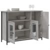 Aparador | Armario De Cocina | Buffet De Salón Madera De Ingeniería Gris Sonoma 100x35x75 Cm Cfw737836