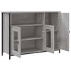 Aparador | Armario De Cocina | Buffet De Salón Madera De Ingeniería Gris Sonoma 100x35x75 Cm Cfw737836