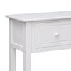 Aparador | Armario De Cocina | Buffet De Salón Madera Maciza De Paulownia Blanco 108x30x76 Cm Cfw738060