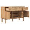 Aparador | Armario De Cocina | Buffet De Salón Otta Madera Maciza Pino 114x43x73,5 Cm Cfw738126