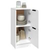 Pack 2 Uds Aparador | Armario De Cocina | Buffet De Salónes Madera Contrachapada Blanco 30x30x70 Cm Cfw738187