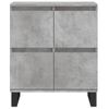 Pack 2 Uds Aparador | Armario De Cocina | Buffet De Salónes Madera Contrachapada Gris Hormigón Cfw738222