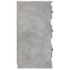 Pack 2 Uds Aparador | Armario De Cocina | Buffet De Salónes Madera Contrachapada Gris Hormigón Cfw738223