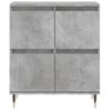 Pack 2 Uds Aparador | Armario De Cocina | Buffet De Salónes Madera Contrachapada Gris Hormigón Cfw738229