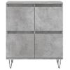 Pack 2 Uds Aparador | Armario De Cocina | Buffet De Salónes Madera Contrachapada Gris Hormigón Cfw738230