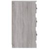 Pack 2 Uds Aparador | Armario De Cocina | Buffet De Salónes Madera Contrachapada Gris Sonoma Cfw738251