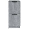 Pack 2 Uds Aparador | Armario De Cocina | Buffet De Salónes Madera Contrachapada Gris Sonoma 30x30x70 Cm Cfw738255