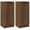 Pack 2 Uds Aparador | Armario De Cocina | Buffet De Salónes Madera Contrachapada Roble Marrón 30x30x70 Cm Cfw738309