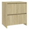 Pack 2 Uds Aparador | Armario De Cocina | Buffet De Salónes Madera De Ingeniería Roble Sonoma 70x41x75 Cm Cfw738430