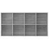 Estantería/aparador | Armario De Cocina | Buffet De Salón Madera Contrachapada Gris 66x30x130 Cm Cfw761348