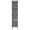 Estantería | Librería | Armario De Libros Con Puertas Madera Gris Sonoma 76,5x30x154,5 Cm Cfw760248