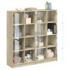 Estantería | Librería | Armario De Libros Con Puertas Madera Roble Sonoma 136x37x142 Cm Cfw760260