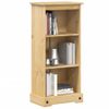 Estantería | Librería | Armario De Libros Corona Madera Maciza De Pino 46x29x100 Cm Cfw760288