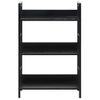 Estantería | Librería | Armario De Libros De 3 Niveles Madera Ingeniería Negro 60x27,6x90,5 Cm Cfw760349