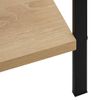 Estantería | Librería | Armario De Libros De 4 Niveles Madera Ingeniería Roble 60x27,6x124,5cm Cfw760419