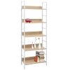 Estantería | Librería | Armario De Libros De 5 Niveles Madera Ingeniería Roble 60x27,6x158,5cm Cfw760491