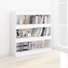 Estantería | Librería | Armario De Libros/divisor De Espacios Blanco 100x30x103 Cm Cfw760597