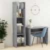 Estantería | Librería | Armario De Libros De Madera Contrachapada Gris Hormigón 40x35x180 Cm Cfw760622