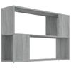 Estantería | Librería | Armario De Libros De Madera Contrachapada Gris Sonoma 100x24x63 Cm Cfw760625