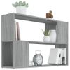 Estantería | Librería | Armario De Libros De Madera Contrachapada Gris Sonoma 100x24x63 Cm Cfw760625