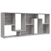 Estantería | Librería | Armario De Libros De Madera Contrachapada Gris Sonoma 67x24x161 Cm Cfw760630