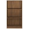 Estantería | Librería | Armario De Libros De Madera Contrachapada Roble Marrón 60x24x109cm Cfw760643