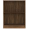 Estantería | Librería | Armario De Libros De Madera Contrachapada Roble Marrón 60x24x74,5 Cm Cfw760644