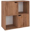 Estantería | Librería | Armario De Libros De Madera De Ingeniería Marrón Roble 60x27,5x59,5cm Cfw760666