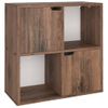 Estantería | Librería | Armario De Libros De Madera De Ingeniería Roble Ahumado 60x27,5x59,5cm Cfw760682